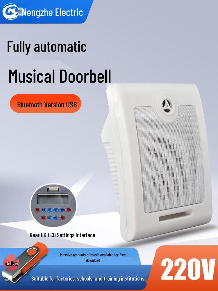 Bluetooth Speaker Automatic Electric Bell Timer 220V for School or Workplace 07
Bluetooth Speaker Automatic Electric Bell Timer 220V for School or Workplace 07