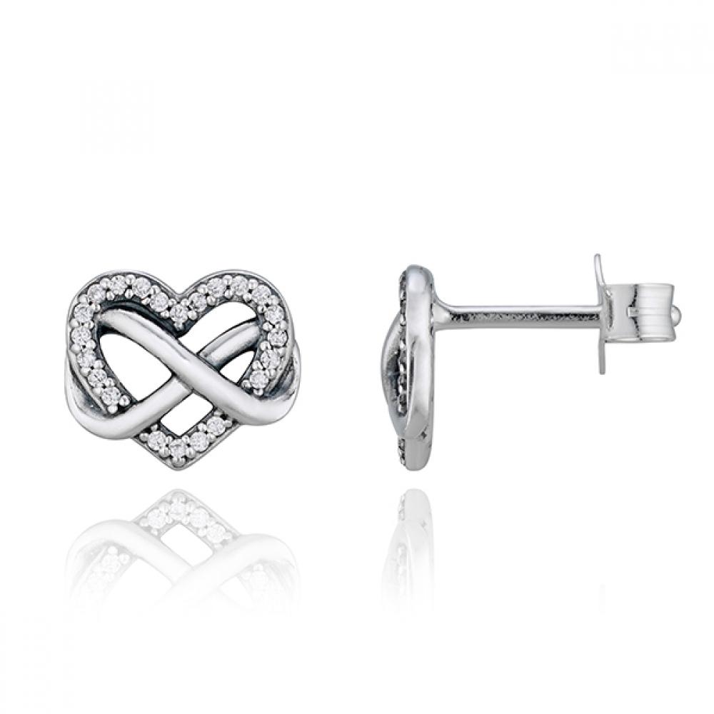 Pandora 292667c01 Moment Sparkling Infinity Heart Silver Earrings 292667C01
Pandora 292667c01 Moment Sparkling Infinity Heart Silver Earrings 292667C01