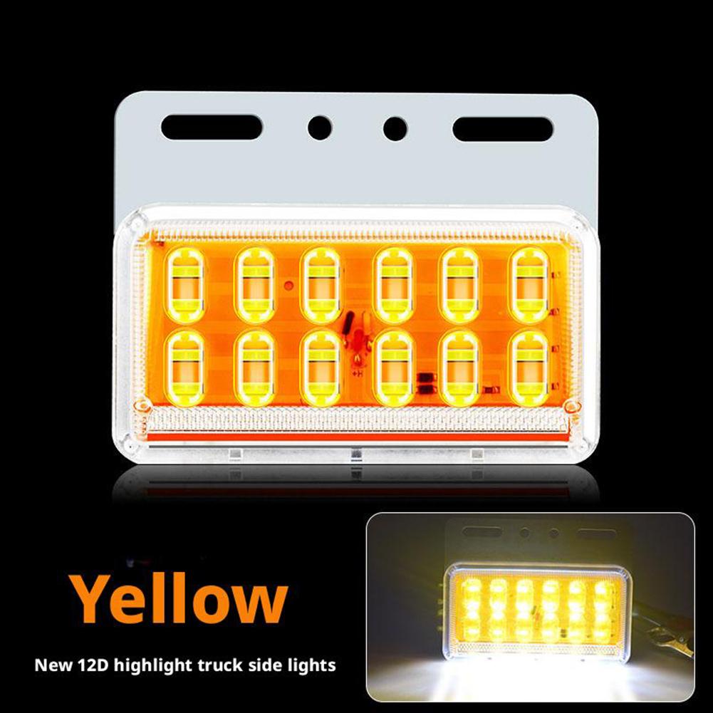 12D Cargo Truck LED 24V High Brightness Waterproof Ground Side Light Trailer Width Light 12V Tire Light Waist Light жовтий
12D Cargo Truck LED 24V High Brightness Waterproof Ground Side Light Trailer Width Light 12V Tire Light Waist Light жовтий