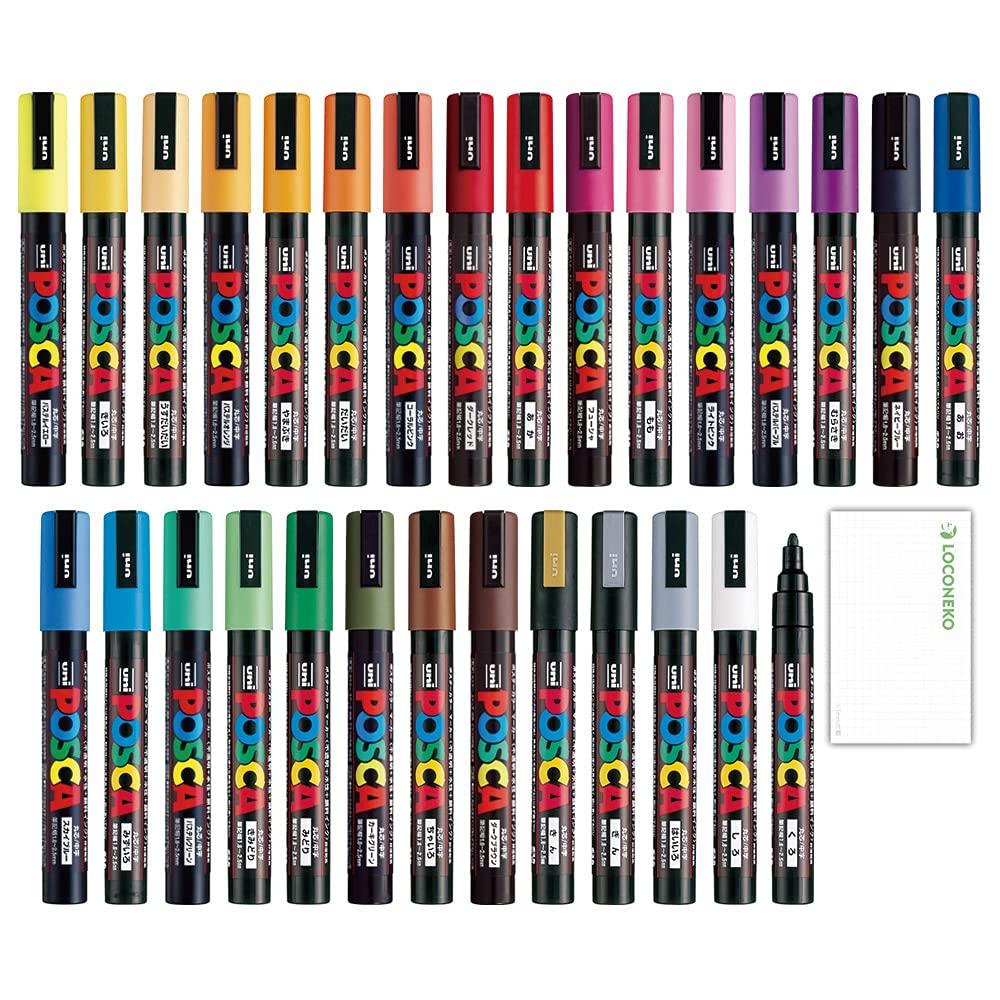 Mitsubishi Pencil uni Posca маркер средний круглый стержень набор из 29 цветов Roconeco пробная карточка на водной основе PC-5M +
Mitsubishi Pencil uni Posca маркер средний круглый стержень набор из 29 цветов Roconeco пробная карточка на водной основе PC-5M +