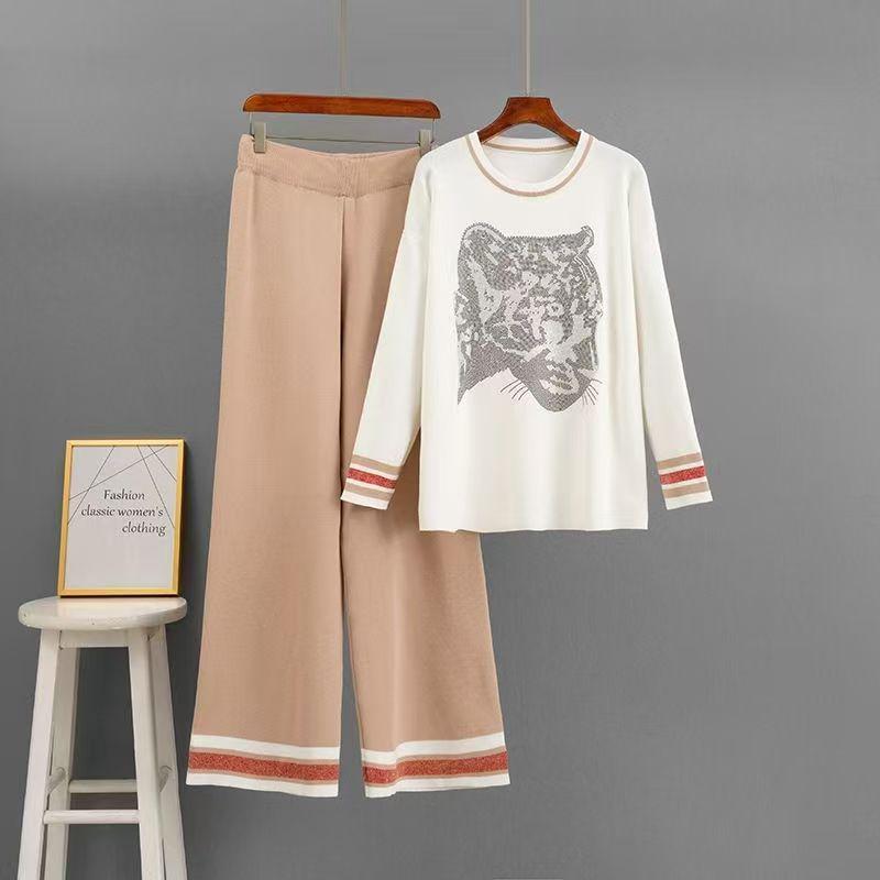 2025 Women s Knit Sweater & Wide-Leg Pants Set - Autumn/Winter Collection One Size
2025 Women s Knit Sweater & Wide-Leg Pants Set - Autumn/Winter Collection One Size