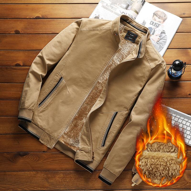 Winter Men s Fleece Jacket Solid Color Washed Cotton Middle-aged and Young Slim Casual Men s Thickened Jacket XXXXL
Winter Men s Fleece Jacket Solid Color Washed Cotton Middle-aged and Young Slim Casual Men s Thickened Jacket XXXXL