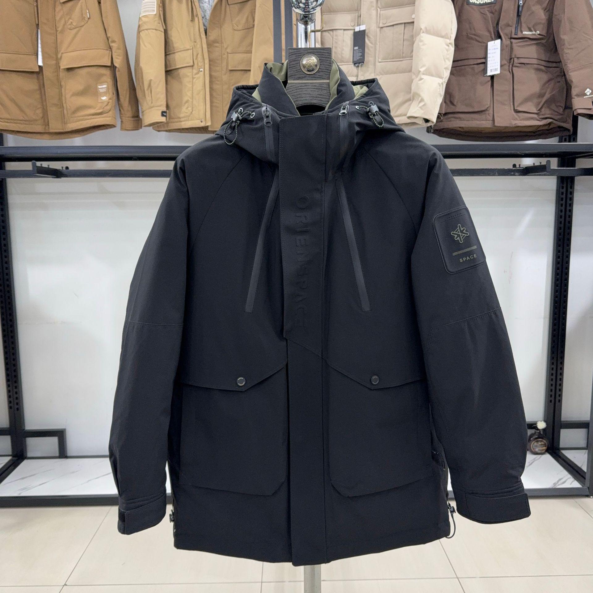 H Brand Men s Green Multi-Pocket Hooded Down Jacket - Workwear Style, Thick & Warm, Cut Label 4Y121 170 (approx. 130-145 jin) чорний
H Brand Men s Green Multi-Pocket Hooded Down Jacket - Workwear Style, Thick & Warm, Cut Label 4Y121 170 (approx. 130-145 jin) чорний
