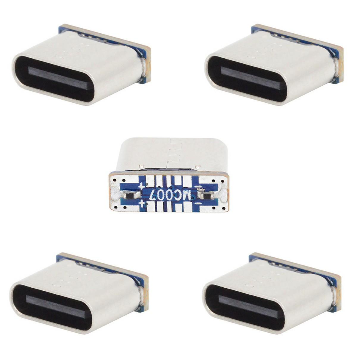 CN-037 5Pcs DIY Solder Type C Female Socket Connector Replace for Micro-USB 5Pin Female SMT Type DC 5V A
CN-037 5Pcs DIY Solder Type C Female Socket Connector Replace for Micro-USB 5Pin Female SMT Type DC 5V A