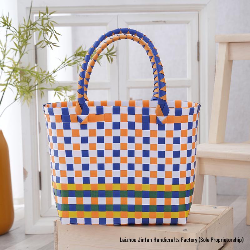 Colorful Macaron Woven Tote Bag - Fresh and Sweet Handbag
Colorful Macaron Woven Tote Bag - Fresh and Sweet Handbag
