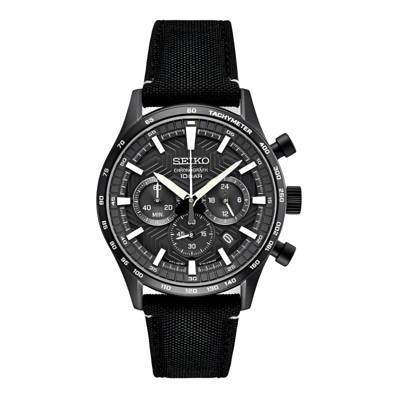 SEIKO Essentials Series 100m Waterproof Fashion Style Quartz Leather Nylon Strap 43mm Men s Watch Black Dial SSB417 чорний
SEIKO Essentials Series 100m Waterproof Fashion Style Quartz Leather Nylon Strap 43mm Men s Watch Black Dial SSB417 чорний