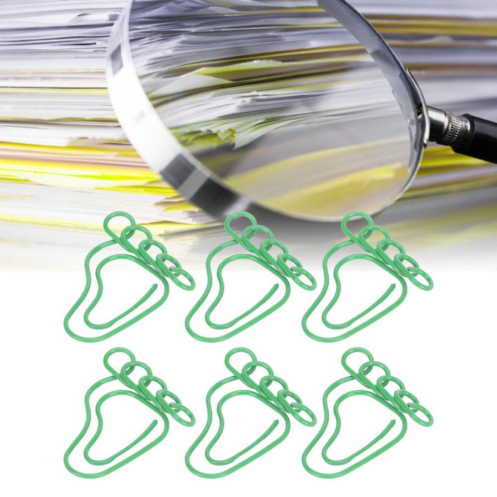 100PCS Foot Shape Foot Shape Paper Clips Blue/Green Cute Paper Clips Paper Clips Book Marking зелений
100PCS Foot Shape Foot Shape Paper Clips Blue/Green Cute Paper Clips Paper Clips Book Marking зелений