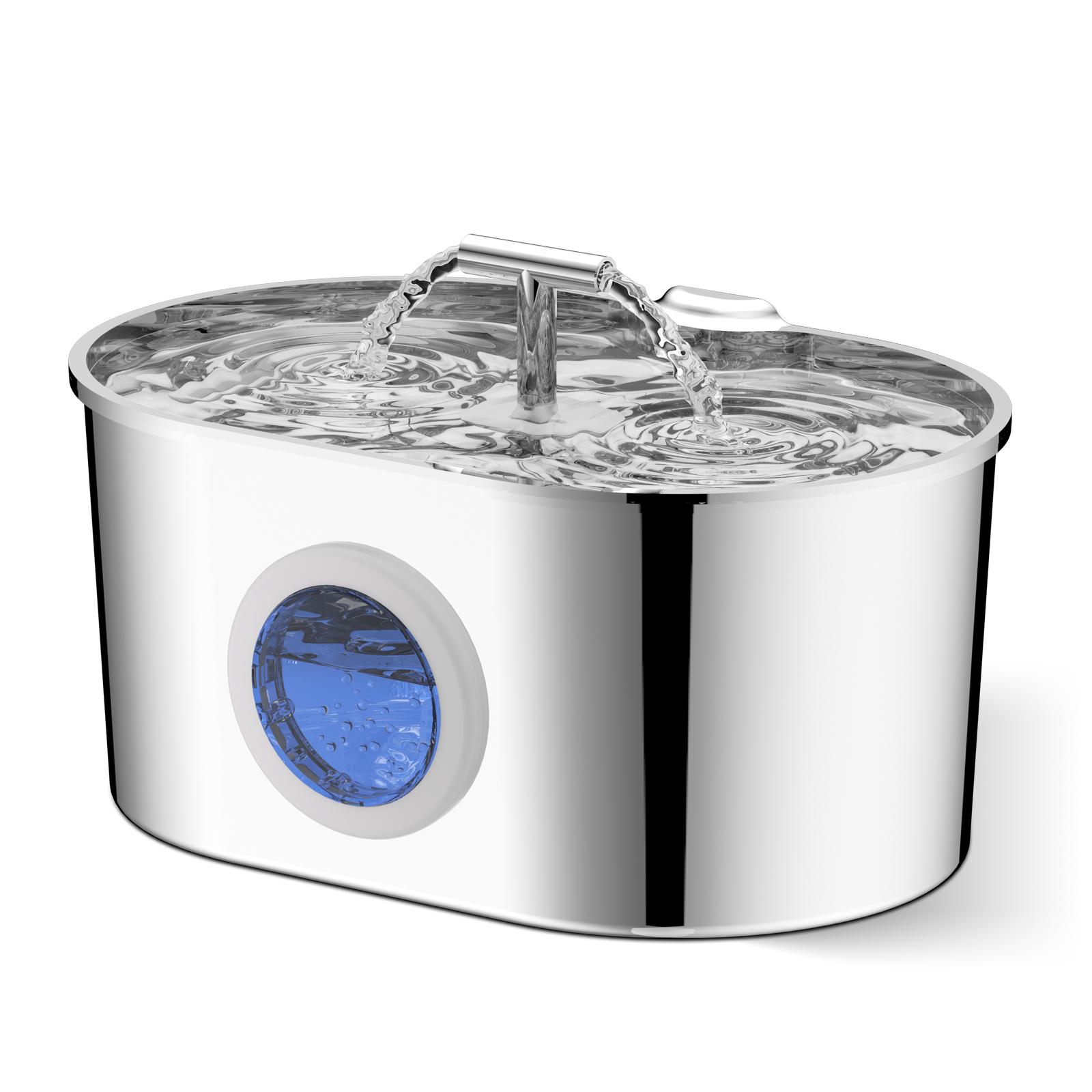 2.2L Dog Fountain Stainless Steel Automatic Pet Drinker With Filter Quiet Indoor Animal Watering Fountain
2.2L Dog Fountain Stainless Steel Automatic Pet Drinker With Filter Quiet Indoor Animal Watering Fountain