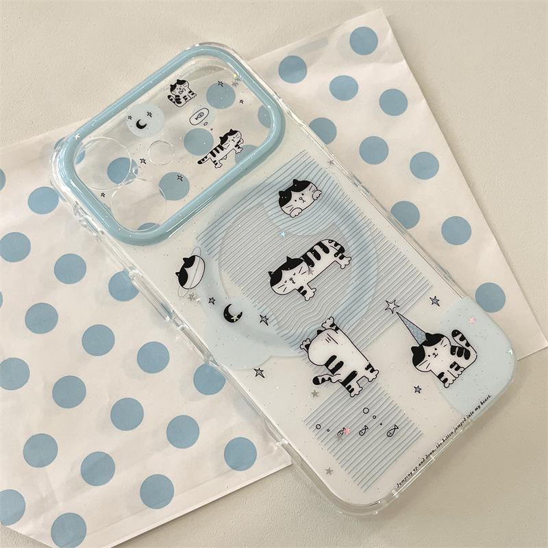 Black & White Cat Magnetic Stand Phone Case for iPhone 17 Pro Max, Apple 16 & 15, Double Layer, Targeted for Women iPhone 15 Pro
Black & White Cat Magnetic Stand Phone Case for iPhone 17 Pro Max, Apple 16 & 15, Double Layer, Targeted for Women iPhone 15 Pro
