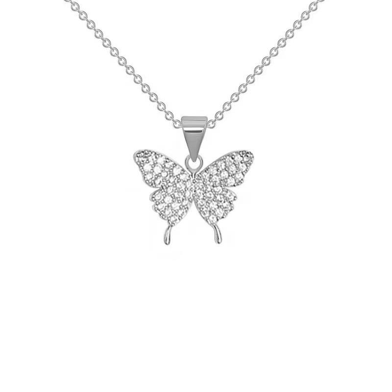 Korean Mori Girl Titanium Steel Zircon Butterfly Necklace - Women s Simple Fashion Clavicle Chain
Korean Mori Girl Titanium Steel Zircon Butterfly Necklace - Women s Simple Fashion Clavicle Chain