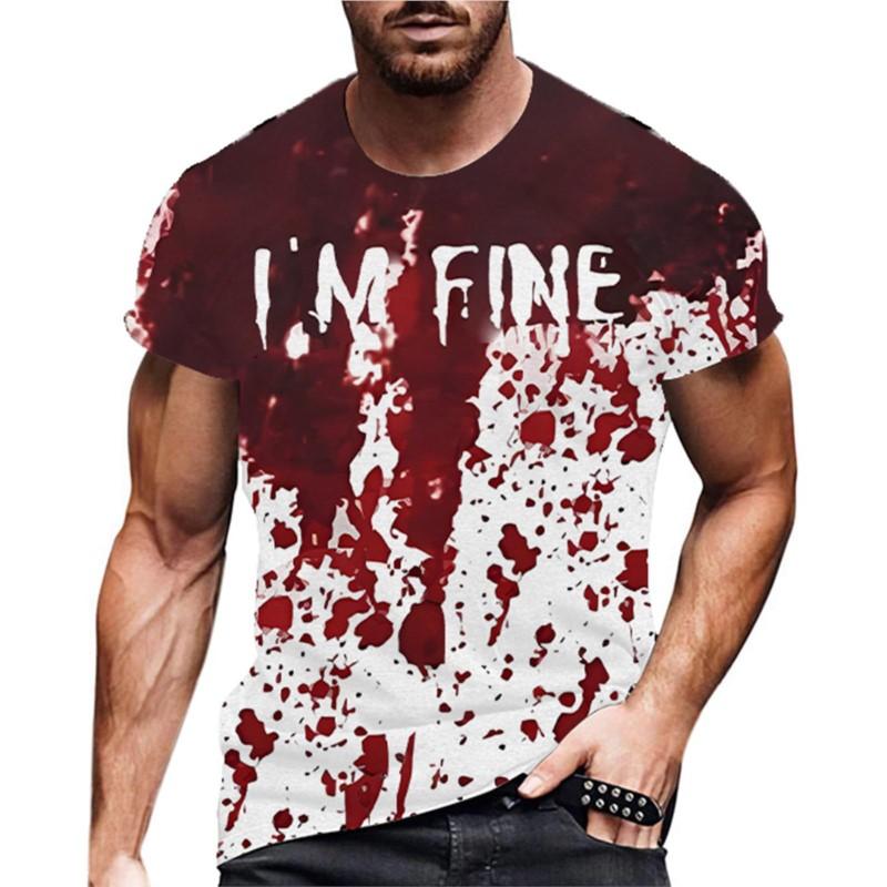 Funny Men s Blood I m Fine Halloween Print T-shirt Funny Blood Men s Fun O-Neck Casual Short Sleeved T-shirts for Men 5XL
Funny Men s Blood I m Fine Halloween Print T-shirt Funny Blood Men s Fun O-Neck Casual Short Sleeved T-shirts for Men 5XL