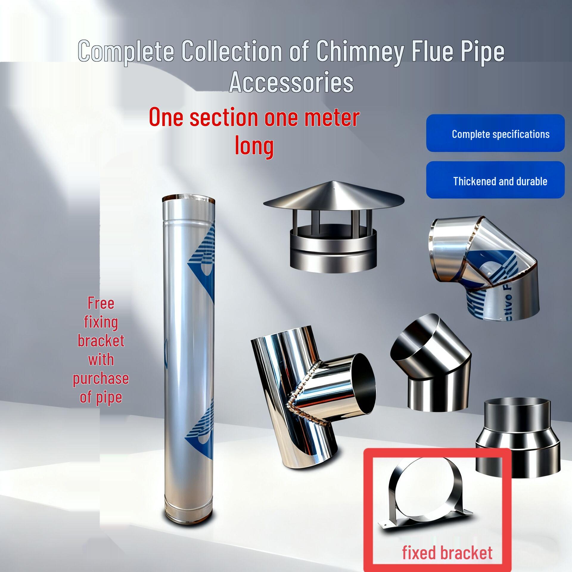Stainless Steel Chimney Vent Pipe for Bathtub Boiler and Firewood Stove Diameter 10cm, Thickness 0.5mm
Stainless Steel Chimney Vent Pipe for Bathtub Boiler and Firewood Stove Diameter 10cm, Thickness 0.5mm
