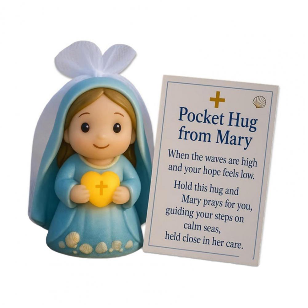 Mary Figurine with Inspirational Message Mini Jesus Figurine with Card Emotional Support Pocket Hug Tokens Mini Mary
Mary Figurine with Inspirational Message Mini Jesus Figurine with Card Emotional Support Pocket Hug Tokens Mini Mary