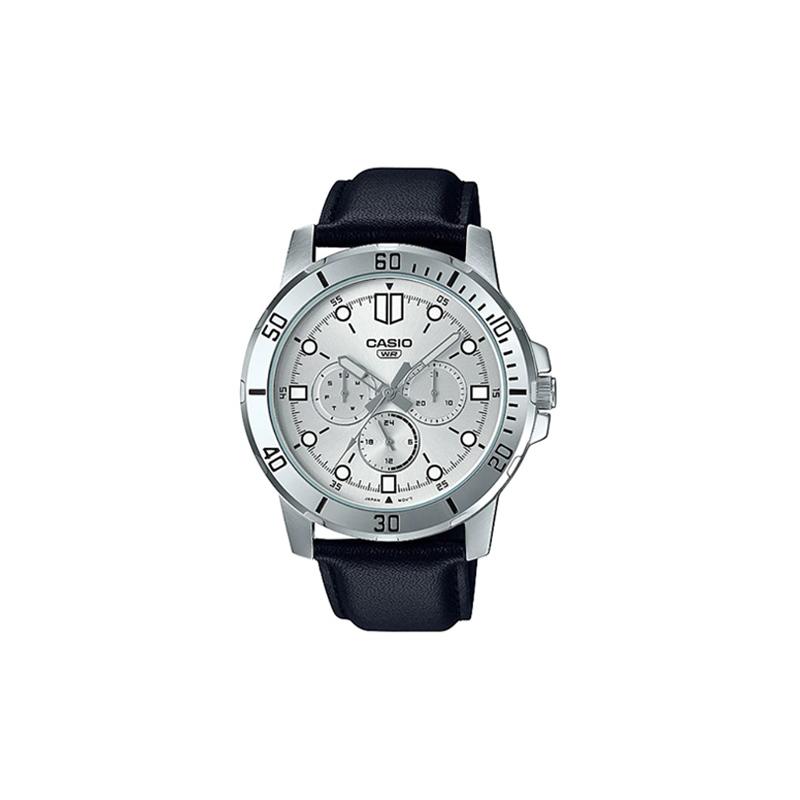 Casio STANDARD series ENTICER series classic retro casual fashion watch quartz movement leather strap Japanese and Korean watch men s MTP-VD300L-7E срібний
Casio STANDARD series ENTICER series classic retro casual fashion watch quartz movement leather strap Japanese and Korean watch men s MTP-VD300L-7E срібний