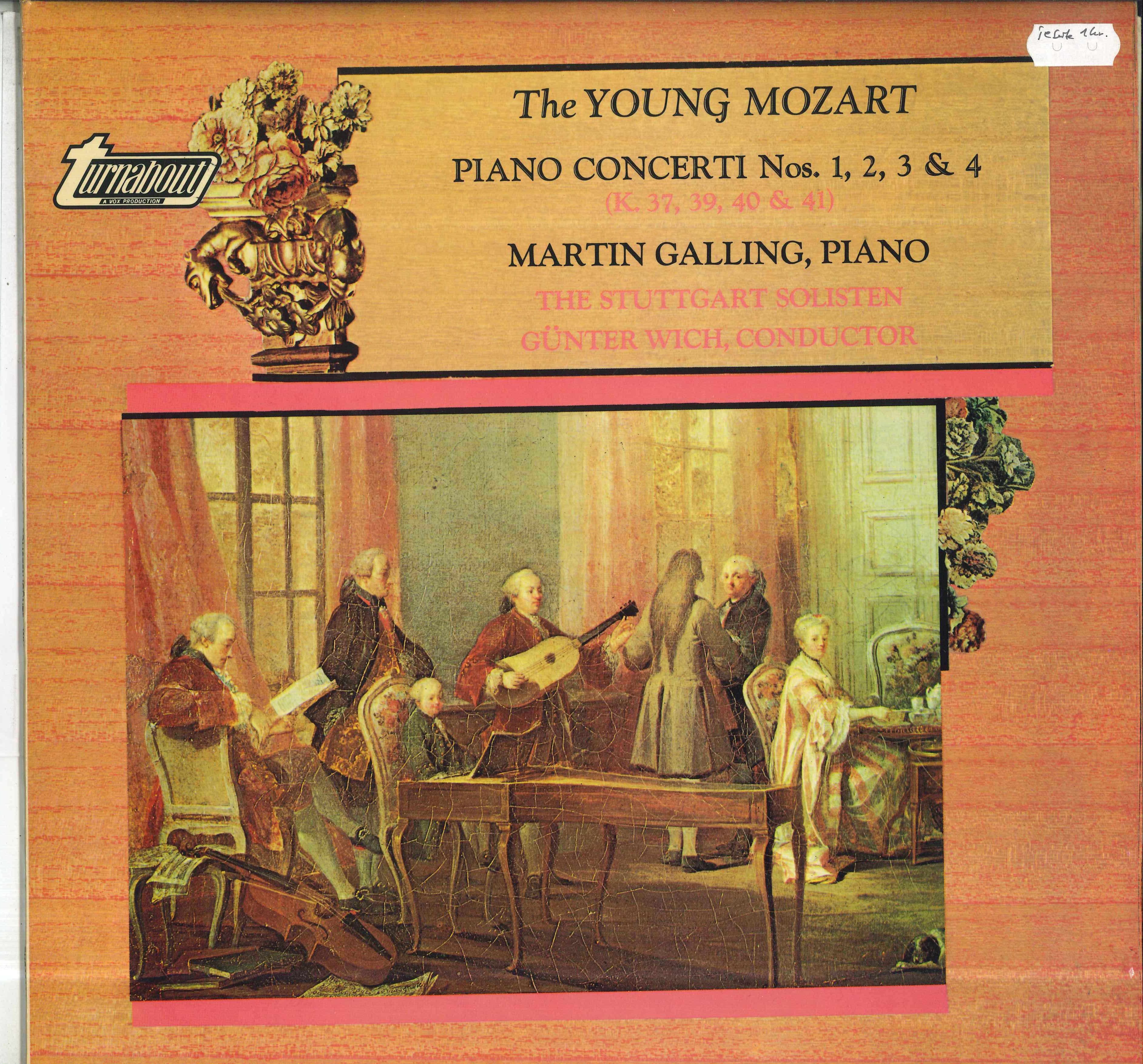 LP Record MARTIN GALLING GUNTER WICH STUTTG Mozart The Young Mozart Piano Con TV34260S TURNABOUT 1969 UK Classical Used
LP Record MARTIN GALLING GUNTER WICH STUTTG Mozart The Young Mozart Piano Con TV34260S TURNABOUT 1969 UK Classical Used