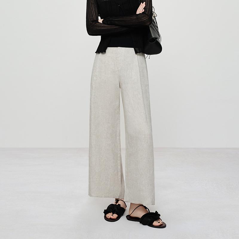 100% Linen Wide-Leg Cropped Pants: Refreshing & Breathable Summer Style Medium бежевый
100% Linen Wide-Leg Cropped Pants: Refreshing & Breathable Summer Style Medium бежевый