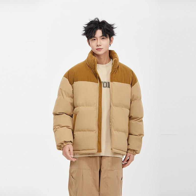 Unisex Color Block Splicing Winter Down Cotton Jacket – Thick, Warm, Stand-up Collar, Loose Fit L
Unisex Color Block Splicing Winter Down Cotton Jacket – Thick, Warm, Stand-up Collar, Loose Fit L