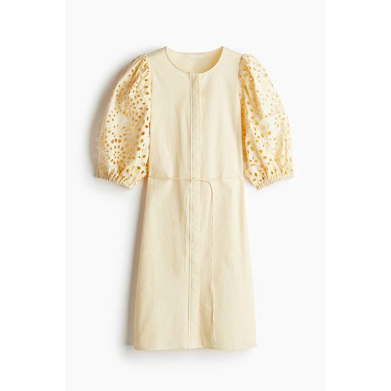 HM Women s Clothing Dress 2025 Autumn New round Neck Waist Cut Out Embroider Puff Sleeves Knee-Length Skirt 1275625 Pale yellow 155/80
HM Women s Clothing Dress 2025 Autumn New round Neck Waist Cut Out Embroider Puff Sleeves Knee-Length Skirt 1275625 Pale yellow 155/80