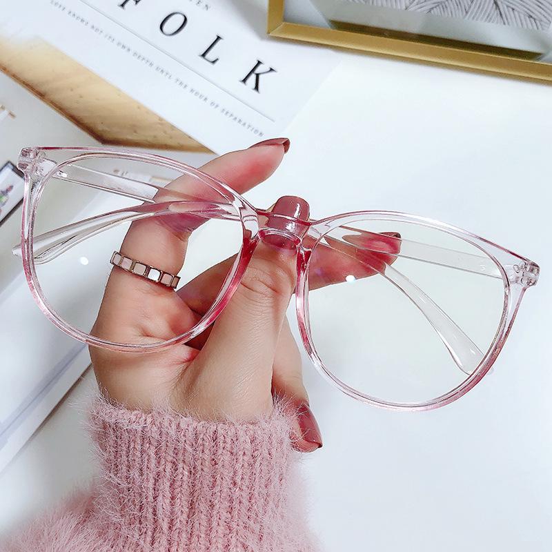 Jingwei Retro Large Frame Round Eyeglasses with Anti-Blue Light Lenses Black Glasses Case
Jingwei Retro Large Frame Round Eyeglasses with Anti-Blue Light Lenses Black Glasses Case