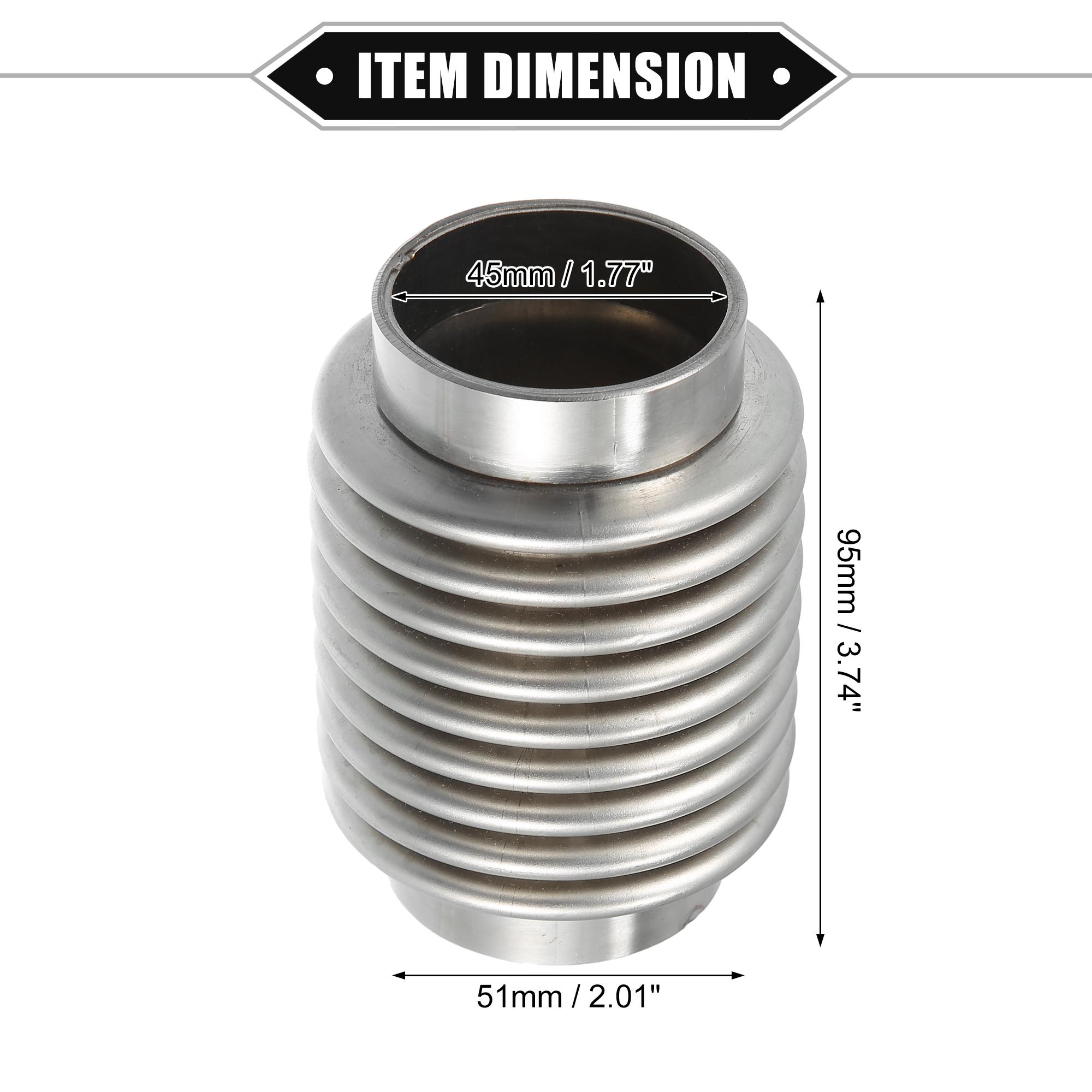 UXCELL 38mm/45mm/50mm/60mm Car Exhaust Flexible Pipe Exhaust Flex Connector Pipes Bellows Universal Durable Stainless Steel 45x51x95mm
UXCELL 38mm/45mm/50mm/60mm Car Exhaust Flexible Pipe Exhaust Flex Connector Pipes Bellows Universal Durable Stainless Steel 45x51x95mm