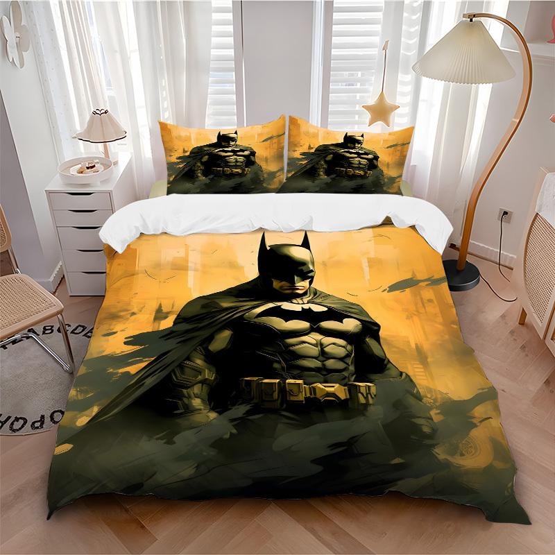 3pcs Batman Bedding Set, Soft Polyester Duvet Cover and Pillowcases Machine Washable Seasons all suitable & Guest Room Decor274 135x200cm
3pcs Batman Bedding Set, Soft Polyester Duvet Cover and Pillowcases Machine Washable Seasons all suitable & Guest Room Decor274 135x200cm