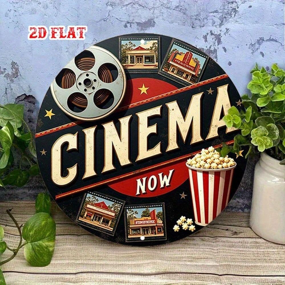Vintage Retro Cinema Popcorn Movie Reel Metal Poster Wall Art Decor for Living Room
Vintage Retro Cinema Popcorn Movie Reel Metal Poster Wall Art Decor for Living Room