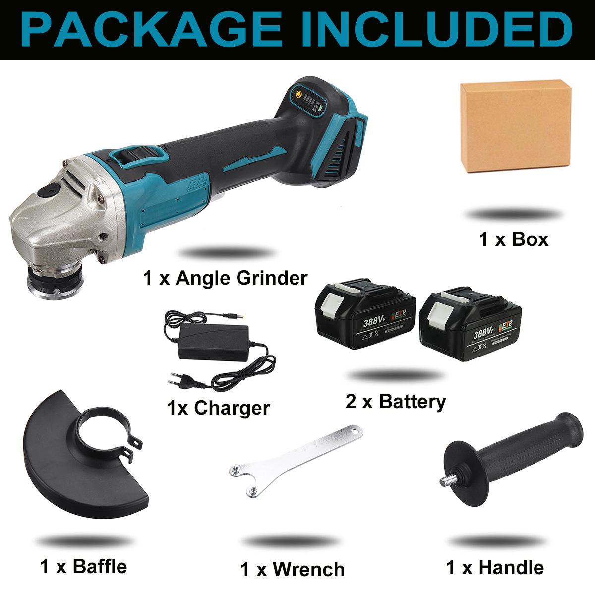 125 В аккумуляторная бесщеточная литиевая угловая шлифовальная машина и полировальная машина с прочным пластиковым корпусом
125 В аккумуляторная бесщеточная литиевая угловая шлифовальная машина и полировальная машина с прочным пластиковым корпусом