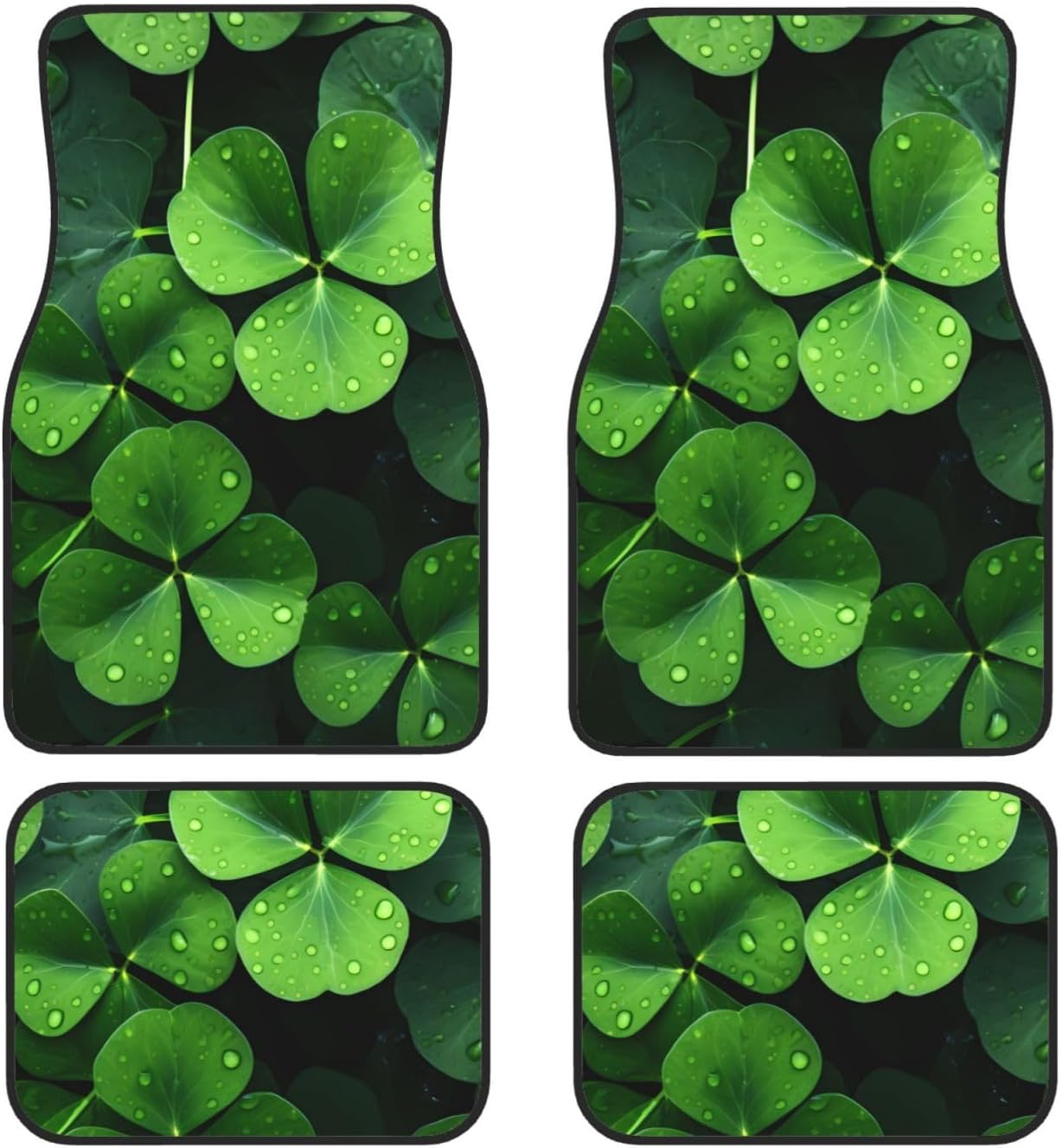 Green Leaf Shamrock Car Floor Mats with Non-Slip Rubber Backing, Universal Fit Sedan, SUV, Front Rear Foot Mats, Set of 4 Auto X
Green Leaf Shamrock Car Floor Mats with Non-Slip Rubber Backing, Universal Fit Sedan, SUV, Front Rear Foot Mats, Set of 4 Auto X