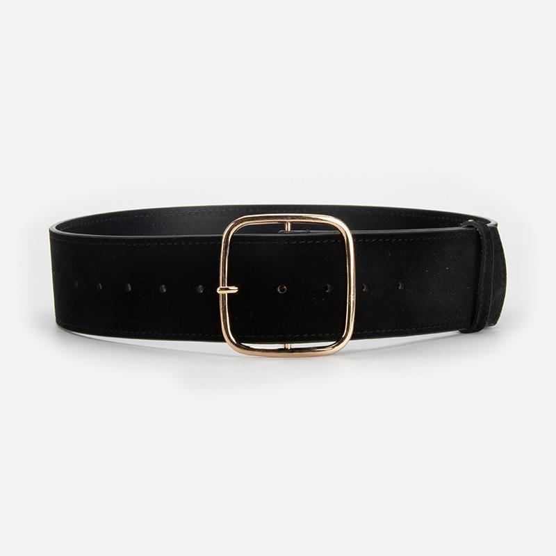 ew leather retro pin buckle waist seal women s matte suede cowhide belt with coat dress 105*5.8cm чорний
ew leather retro pin buckle waist seal women s matte suede cowhide belt with coat dress 105*5.8cm чорний