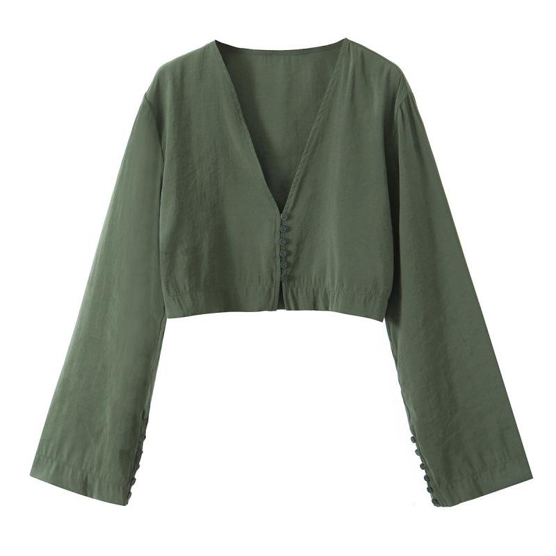 Женская летняя рубашка с длинным рукавом в европейском и американском стиле, двухцветная, свободного кроя, с драпировкой, в стиле ретро Medium армия зеленый
Женская летняя рубашка с длинным рукавом в европейском и американском стиле, двухцветная, свободного кроя, с драпировкой, в стиле ретро Medium армия зеленый