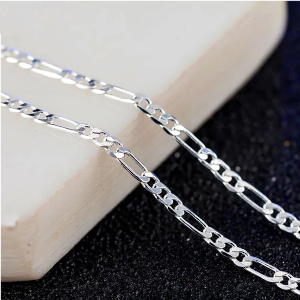 4mm Wide Stainless Steel Figaro Necklace 3:1 Steel Chain Hip Hop Three Room One NK Necklace Side Chain 60cm
4mm Wide Stainless Steel Figaro Necklace 3:1 Steel Chain Hip Hop Three Room One NK Necklace Side Chain 60cm
