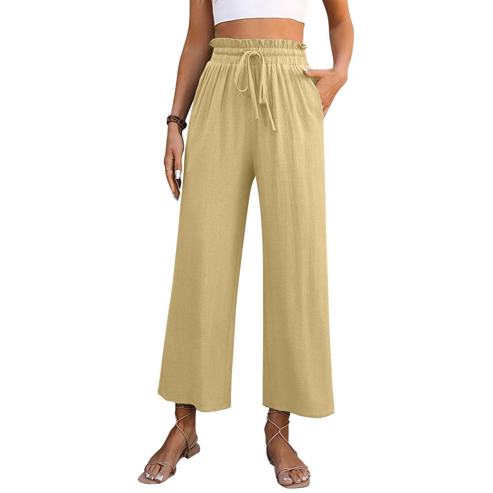 Women Casual Solid Color Loose Cotton Linen High-Waisted Wide-Leg Pants 2XL
Women Casual Solid Color Loose Cotton Linen High-Waisted Wide-Leg Pants 2XL