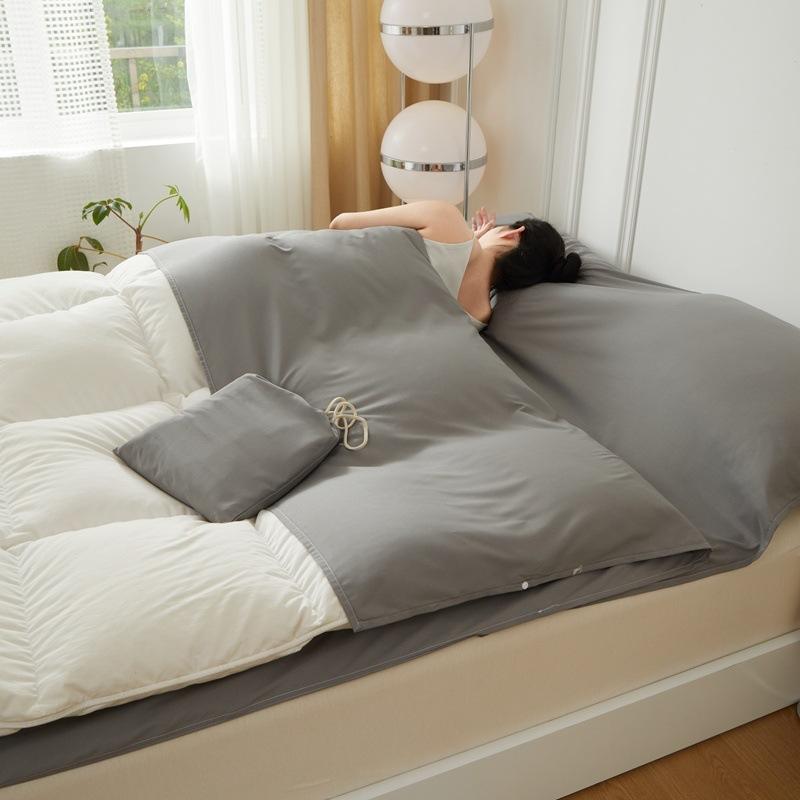 Всесезонный спальный мешок для путешествий: Портативная гостиничная - Качественная простыня, идеально подходящая для деловых поездок, отпусков и проживания в хостелах 80x210cm серый
Всесезонный спальный мешок для путешествий: Портативная гостиничная - Качественная простыня, идеально подходящая для деловых поездок, отпусков и проживания в хостелах 80x210cm серый