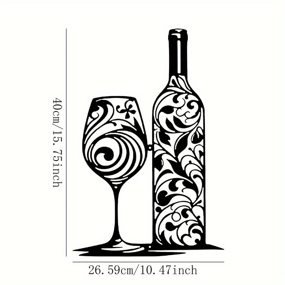 Black Metal Wine Bottle Glass Wall Art Decor, Iron Swirl Pattern, Easy Hang Home Bar Kitchen Gift чорний
Black Metal Wine Bottle Glass Wall Art Decor, Iron Swirl Pattern, Easy Hang Home Bar Kitchen Gift чорний