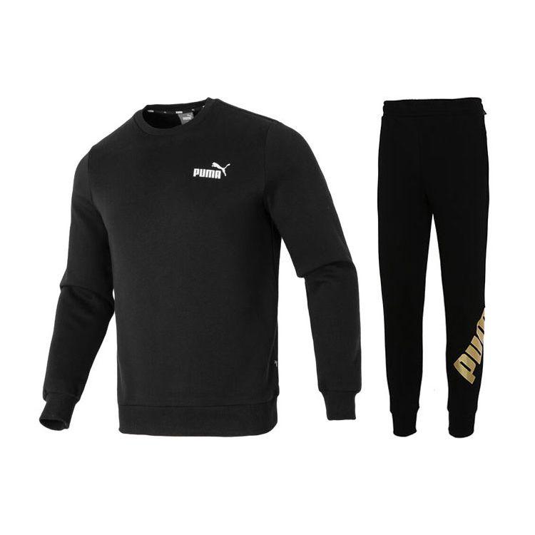 Puma Logo Round Neck Long Sleeve Sweatshirt Letter Print Long Pants Casual Sports Suit Men sweatshirt, pants Black 682725-01+855577-57 M
Puma Logo Round Neck Long Sleeve Sweatshirt Letter Print Long Pants Casual Sports Suit Men sweatshirt, pants Black 682725-01+855577-57 M