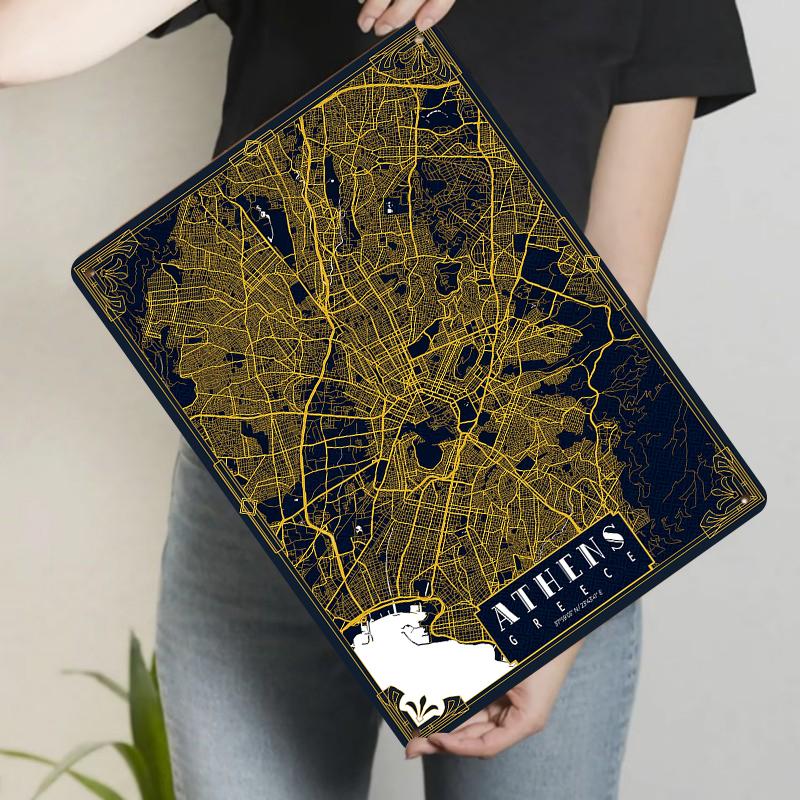 Athens City Map Metal Wall Art Vintage Style Decorative Iron Painting for Home Decoration 20x30cm(7.8x11.8inch)
Athens City Map Metal Wall Art Vintage Style Decorative Iron Painting for Home Decoration 20x30cm(7.8x11.8inch)
