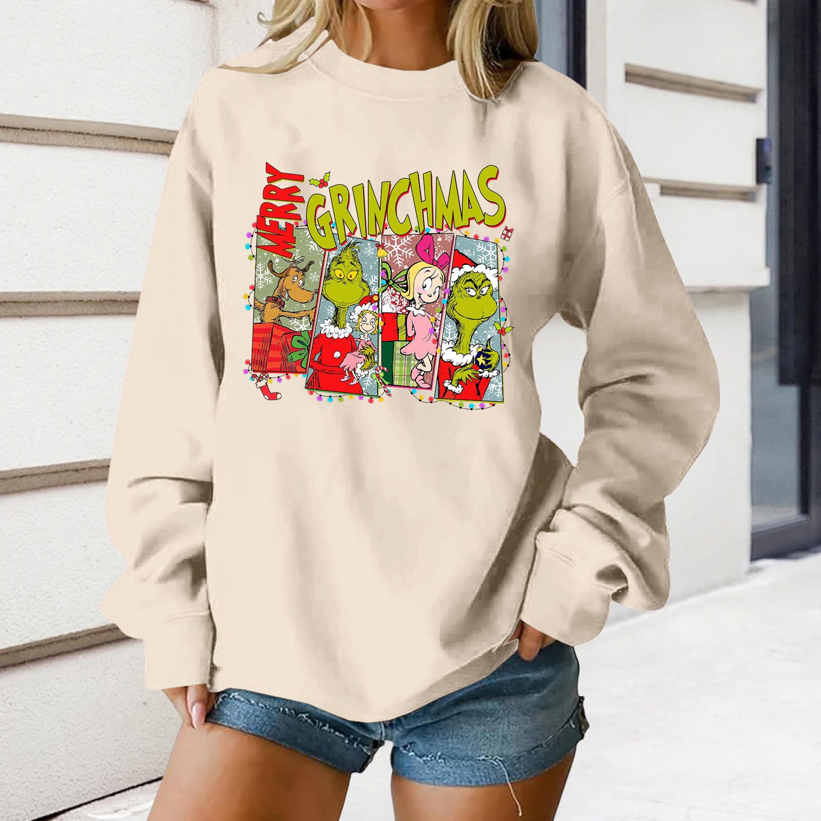 Женский свободный удобный повседневный модный свитшот с круглым вырезом и длинными рукавами с принтом персонажей XL бежевый
Женский свободный удобный повседневный модный свитшот с круглым вырезом и длинными рукавами с принтом персонажей XL бежевый