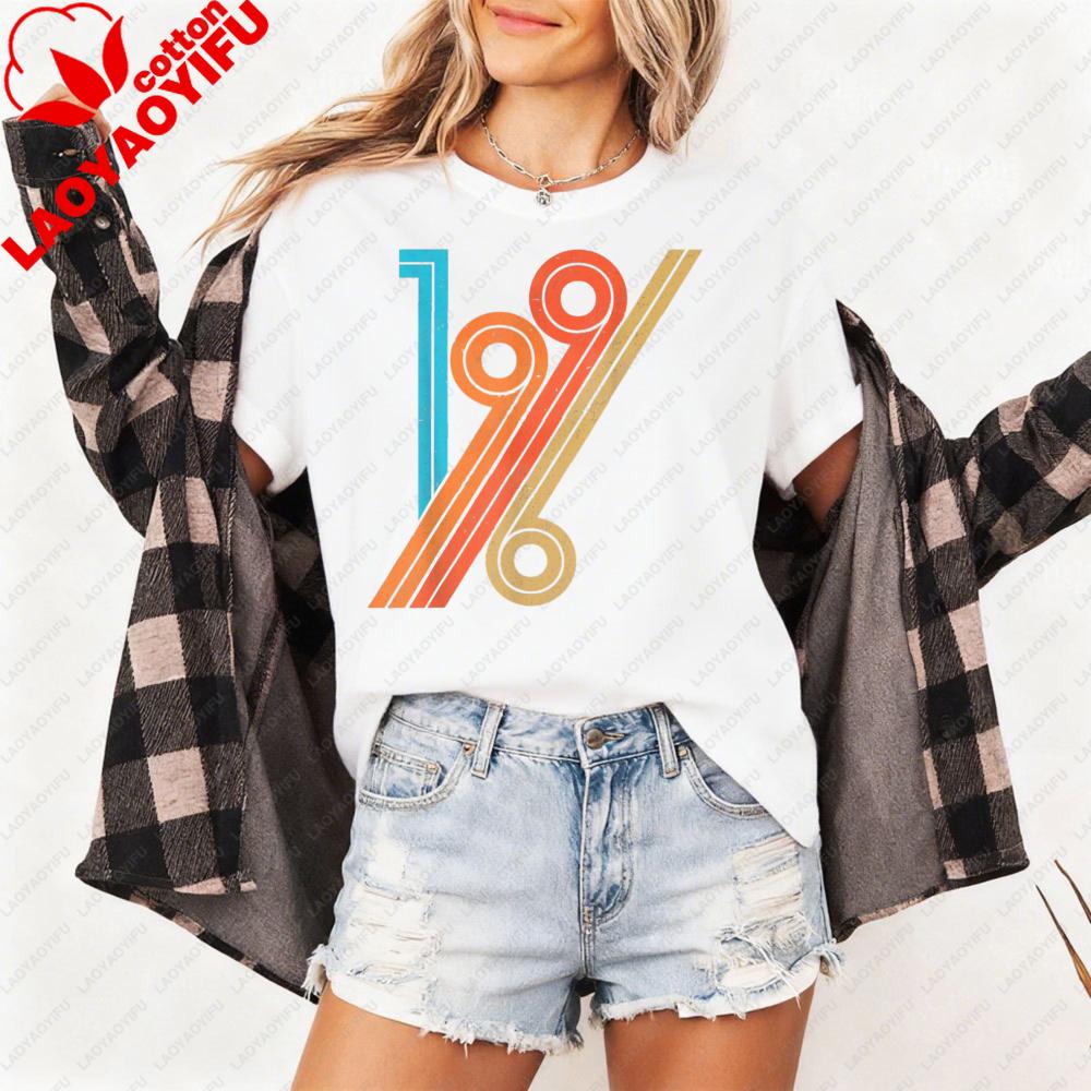 1996 T Shiet Women T Shirt Retro Design Casual Summer Top Cotton Short Sleeve Fashion Tee for Gift 30th Birthday Gift S
1996 T Shiet Women T Shirt Retro Design Casual Summer Top Cotton Short Sleeve Fashion Tee for Gift 30th Birthday Gift S