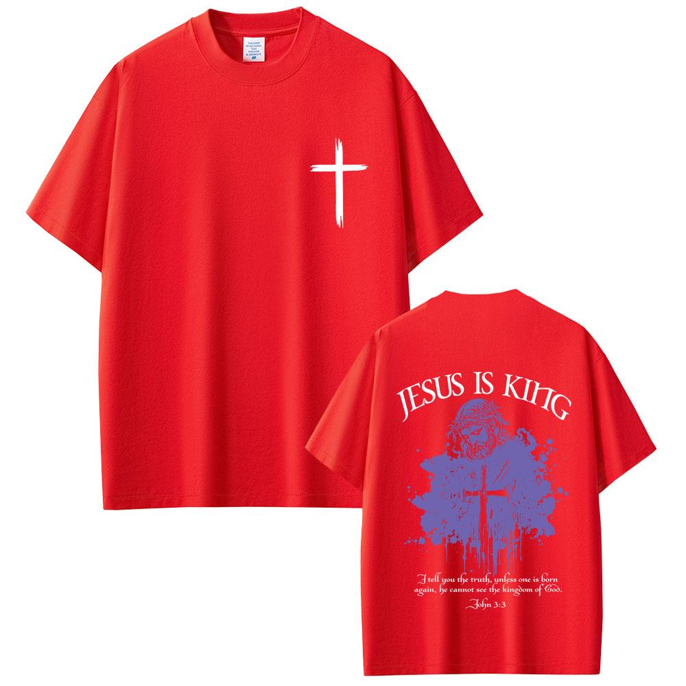 Christian Jesus Is King Bible Verse Merch 2026 T Shirts Unisex Women Clothing Hip Hop Gothic Oversized Tshirt Male Casual T-shirt S
Christian Jesus Is King Bible Verse Merch 2026 T Shirts Unisex Women Clothing Hip Hop Gothic Oversized Tshirt Male Casual T-shirt S