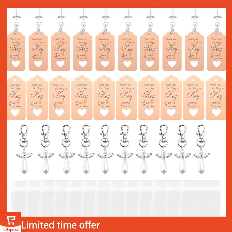 Fresh 20Pcs Thank You Gift Angel Keychains Wedding Favors Guardian Angel For Christening Baby Shower Birthday Giveaway NONE білий
Fresh 20Pcs Thank You Gift Angel Keychains Wedding Favors Guardian Angel For Christening Baby Shower Birthday Giveaway NONE білий