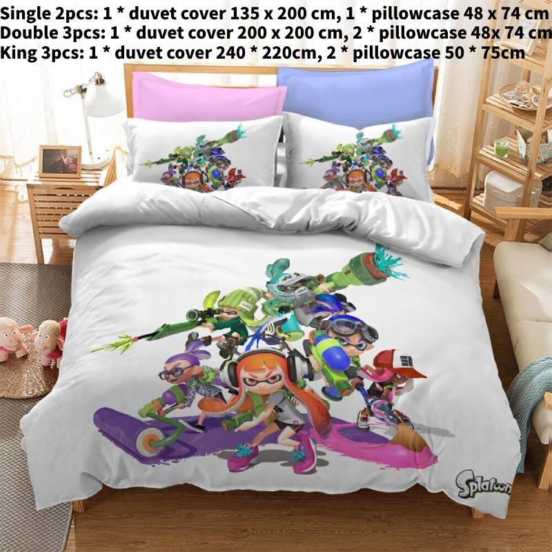 Одинарное постельное белье Splatoon Двуспальный Королевский Пододеяльник Мультяшный Принт Детский Дом Single
Одинарное постельное белье Splatoon Двуспальный Королевский Пододеяльник Мультяшный Принт Детский Дом Single