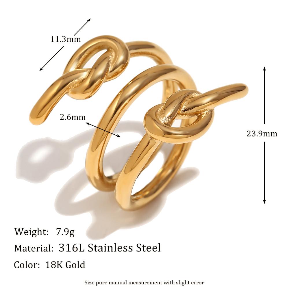 MamacitaSlay Vintage Three-Layer Knot rings Waterproof trendy women s stainless steel jewelry Woman accesories gifts for women 7 золотой
MamacitaSlay Vintage Three-Layer Knot rings Waterproof trendy women s stainless steel jewelry Woman accesories gifts for women 7 золотой
