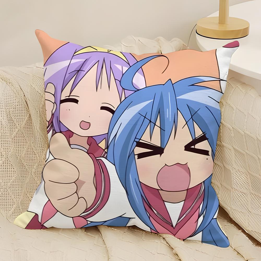 Anime Lucky Star Pillow Case Natural Linen DoubleSided Printing Sofa Home Decor Cushion Cover 30X30cm
Anime Lucky Star Pillow Case Natural Linen DoubleSided Printing Sofa Home Decor Cushion Cover 30X30cm