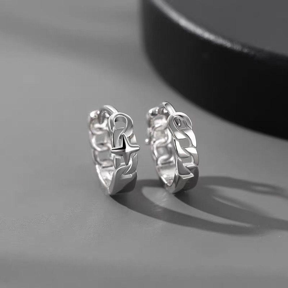 Round Hollow Out Star Hiphop Ear Jewelry Men Hoop Earrings Stud Earrings Korean Dangle Earrings срібний
Round Hollow Out Star Hiphop Ear Jewelry Men Hoop Earrings Stud Earrings Korean Dangle Earrings срібний
