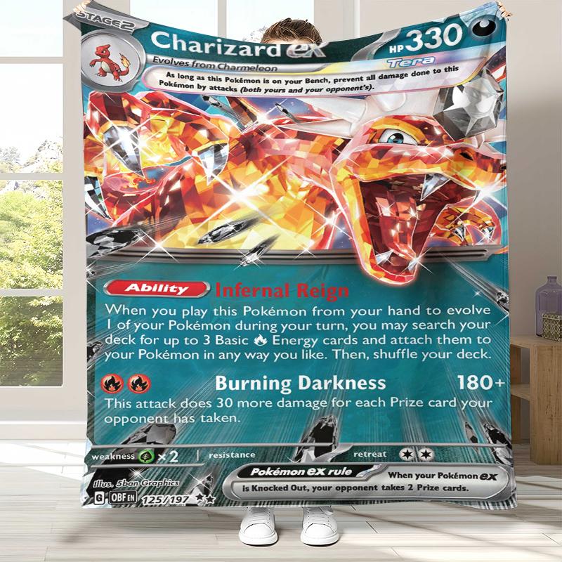 Charizard Charmander Pokemon Flannel Blanket,Ultra Soft Warm Plush Throw for Home Bedroom Bed Sofa Cover Office Camping Picnic 75x90cm
Charizard Charmander Pokemon Flannel Blanket,Ultra Soft Warm Plush Throw for Home Bedroom Bed Sofa Cover Office Camping Picnic 75x90cm