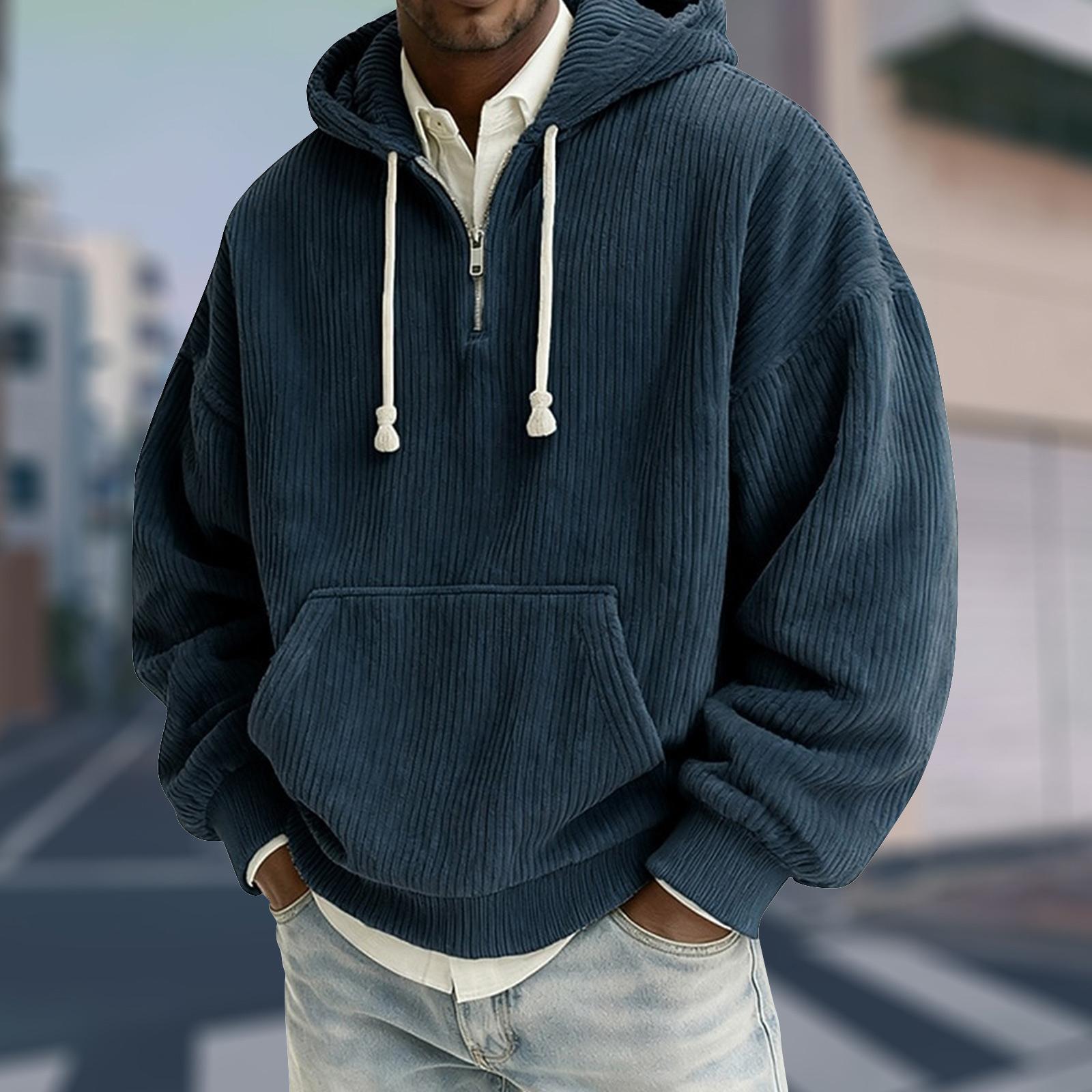 Men s Half-Zip Hooded Pullover Drawstring Casual Sport Sweatshirt L
Men s Half-Zip Hooded Pullover Drawstring Casual Sport Sweatshirt L