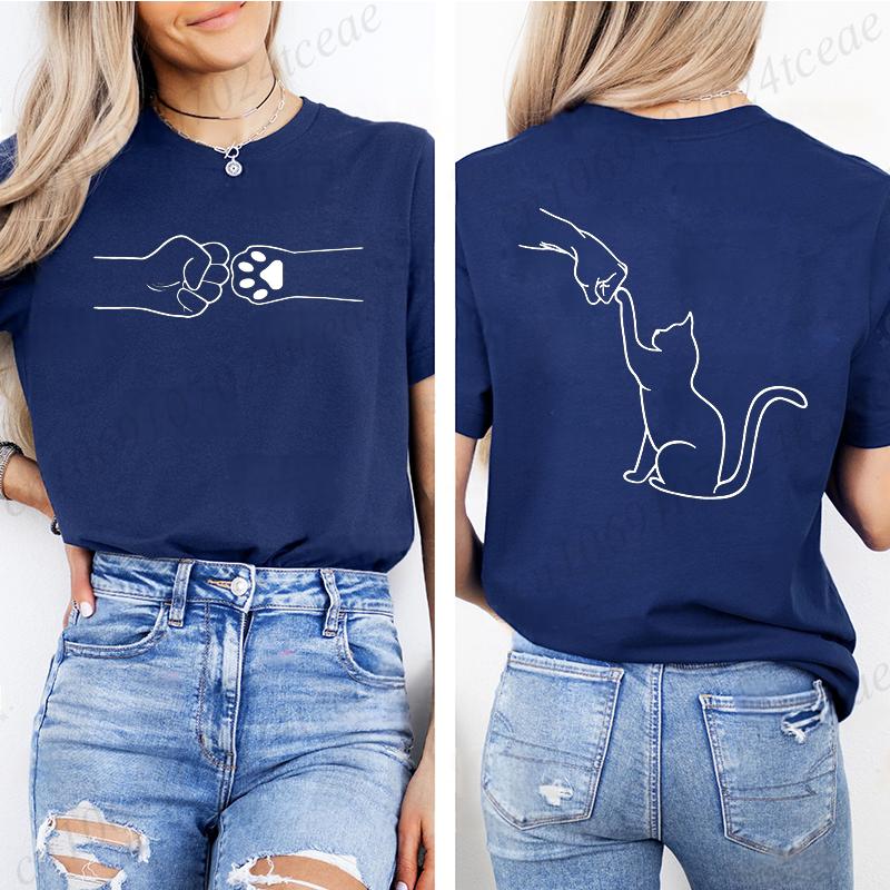 Funny Cat Print Personalized Women Tshirt Tops Fashion Summer Tee Shirts Short Sleeve Harajuku Streetwear Casual Clothes Tops 4XL
Funny Cat Print Personalized Women Tshirt Tops Fashion Summer Tee Shirts Short Sleeve Harajuku Streetwear Casual Clothes Tops 4XL