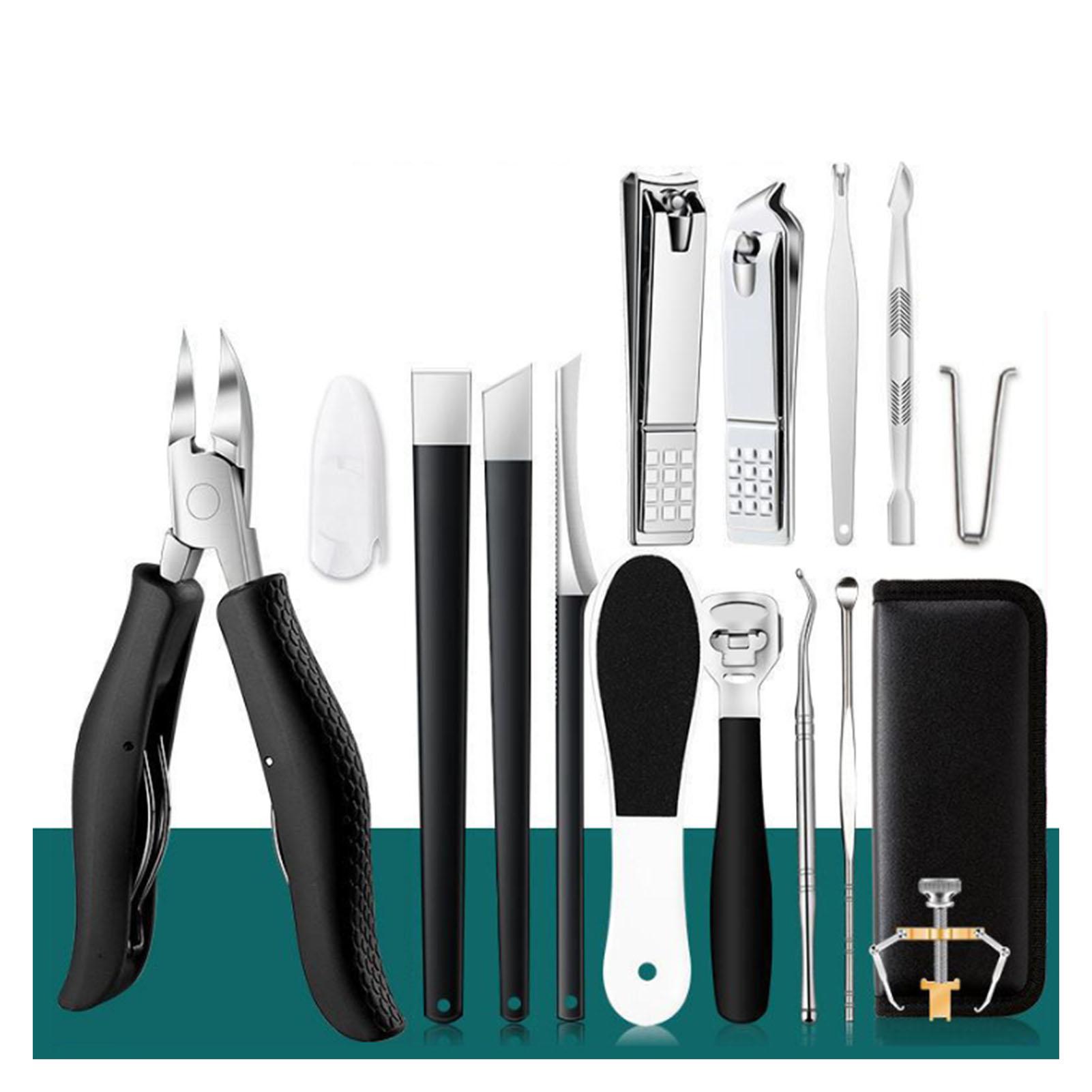 Набор из 16 предметов для педикюра, средство для удаления мозолей, набор для ухода за ногами из нержавеющей стали с кусачками для кутикулы для
Набор из 16 предметов для педикюра, средство для удаления мозолей, набор для ухода за ногами из нержавеющей стали с кусачками для кутикулы для