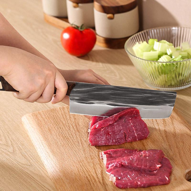 Нож-тесак из нержавеющей стали, кованый нож ручной работы для обвалки мяса, нож для резки рыбы, нож для нарезки фруктов, овощные ножи для дома
Нож-тесак из нержавеющей стали, кованый нож ручной работы для обвалки мяса, нож для резки рыбы, нож для нарезки фруктов, овощные ножи для дома