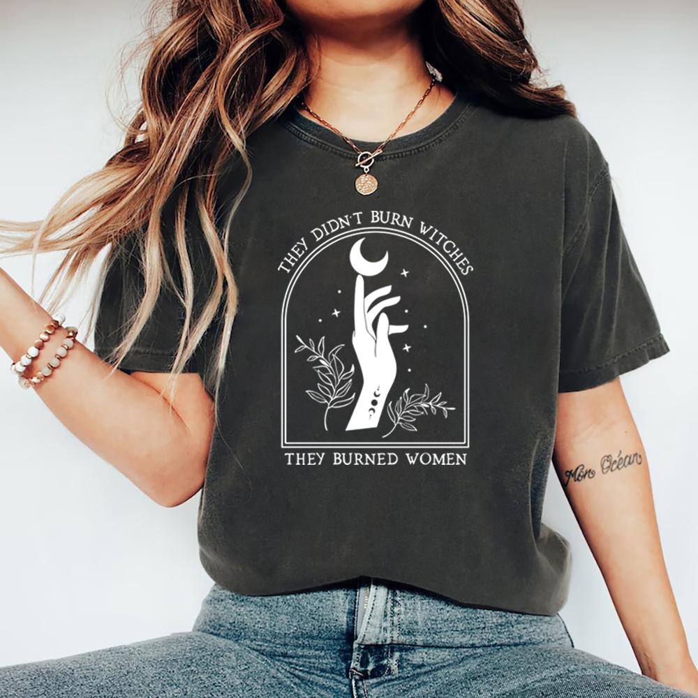They Didn t Burn Witches They Burned Women T Shirt Feminist Witch Tshirt Short Sleeve Graphic T Shirts Halloween Feminism Tshirt XXXL
They Didn t Burn Witches They Burned Women T Shirt Feminist Witch Tshirt Short Sleeve Graphic T Shirts Halloween Feminism Tshirt XXXL